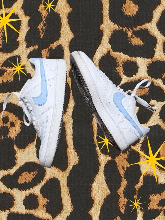 Nike Shoes - NIKE | Court Vision Low Sneakers Sky Blue Swoosh Steeetwear Y2K | Women’s 7